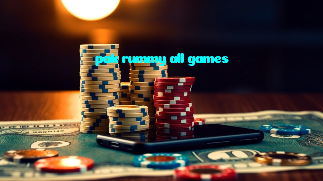 pak rummy all games casino presented on mobile device in Pakistan with slots and live games